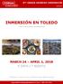 INMERSIÓN EN TOLEDO *THIS IS NOT A DISTRICT SPONSORED TRIP MARCH 24 APRIL 1, DAYS / 7 NIGHTS