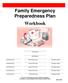 Family Emergency Preparedness Plan Workbook