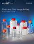 Plastic and Glass Storage Bottles. Product Selection Guide