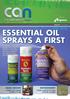 Essential Oil Sprays a First