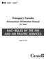 RAC RULES OF THE AIR AND AIR TRAFFIC SERVICES