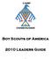 Boy Scouts of America 2010 Leaders Guide