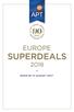 EUROPE SUPERDEALS 2018 BOOK BY 31 AUGUST 2017*