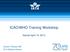 ICAO/WHO Training Workshop