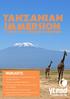TANZANIAN IMMERSION HIGHLIGHTS. A Once in a lifetime adventure. Leaders for life