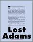 Lost Adams. The recent demolition of the Cheshire Inn in