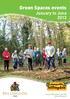 Green Spaces events January to June 2013