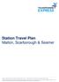 Station Travel Plan Malton, Scarborough & Seamer