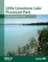 Little Limestone Lake Provincial Park. Draft Management Plan