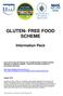 GLUTEN- FREE FOOD SCHEME