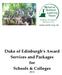 Duke of Edinburgh s Award Services and Packages for Schools & Colleges