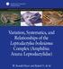 A Chronology. Middle Missouri Plains. Village Sites. Relationships of the Leptodactylus bolivianus. Complex (Amphibia: Anura: Leptodactylidae)