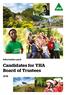 Information pack. Candidates for YHA Board of Trustees