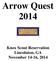Arrow Quest 2014 Knox Scout Reservation Lincolnton, GA November 14-16, 2014