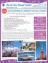 Cruise. Tour Package Includes $ 3,888 $2,300.  Travel Dates: Apr 14 29, 2017 (16 Days) Dates on-board from Apr 20 29, 2017
