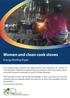 Women and clean cook stoves