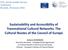 Sustainability and Accessibility of Transnational Cultural Networks: The Cultural Routes of the Council of Europe