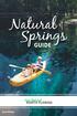 Natural Springs. Cover GUIDE Edition