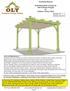 Assembly Manual. OLM Retractable Canopy for 10X12 Breeze Pergola by Outdoor Living Today. Revision 13 October 3rd /2017