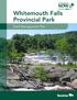 Whitemouth Falls Provincial Park. Draft Management Plan