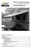 PIONEER LITE PATIO AWNING OWNER'S MANUAL