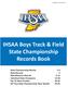 IHSAA Boys Track & Field State Championship Records Book