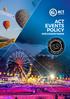 ACT EVENTS POLICY DISCUSSION PAPER