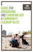 GUIDE FOR ORGANIZING AND CARRYING OUT A COMMUNITY CLEANUP BLITZ