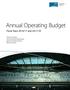 Annual Operating Budget