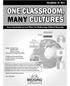 ONE CLASSROOM, MANY CULTURES