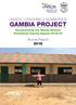UNISON YORKSHIRE & HUMBERSIDE GAMBIA PROJECT. Incorporating the Wendy Nichols Presidents Charity Appeal 2015/16. Annual Report 2016