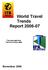 World Travel Trends Report The message from The Pisa Forum 2006