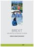 BREXIT AND BRITISH OUTBOUND TOURISM. Industry Impact Assessment. SBIT Seasonal Businesses in Travel