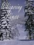 The Northern Association of Community Councils Inc. Winter. INSIDE THIS ISSUE Local Events In the news Maple syrup