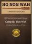 2017 Summer Camp Leaders Manual. Camp Ho Non Wah. A Camping Tradition for over 85 Years