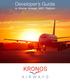 Developer s Guide. to Kronos Airways NDC Platform