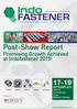 Post-Show Report th. Promising Growth Achieved at Indofastener 2015!   Jakarta International Expo Kemayoran - Indonesia