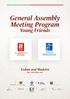 General Assembly Meeting Program