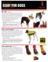 GEAR FOR DOGS 2017 PRODUCT GUIDE