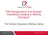 FAA Reorganization and Change: Everything Changing or Nothing Changing? The Aviation Symposium Webinar Series