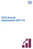 CCG Annual Assessment 2017/18