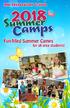 MMI PREPARATORY SCHOOL. Summer. Camps. Fun-filled Summer Camps for all area students!