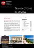 TRANSACTIONS IN REVIEW. Inside this Issue JULY 2018 ABOUT THIS REPORT. 1 April April Sales and Leases