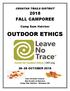 CROATAN TRAILS DISTRICT 2018 FALL CAMPOREE. Camp Sam Hatcher OUTDOOR ETHICS OCTOBER 2018