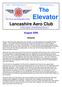 Lancashire Aero Club. Editorial address: - August Editorial