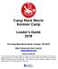 Camp Mack Morris Summer Camp. Leader s Guide 2018