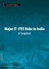 Major IT- ITES Hubs in India. A Snapshot