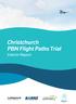 Christchurch PBN Flight Paths Trial. Interim Report