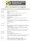 2017 Conference Program