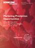 Marketing Promotion Opportunities
